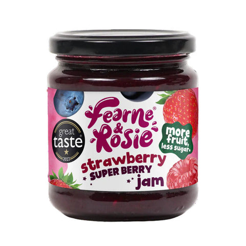 Fearne & Rosie Reduced Sugar Strawberry Superberry Jam 300g (Pack of 6)