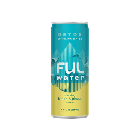 FUL Spirulina Drink Lemon & Ginger Can 25cl Unit 250ml (Pack of 12)
