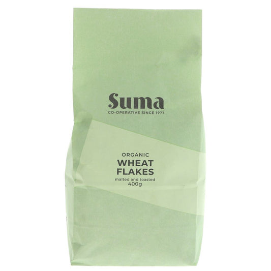 Suma Prepacks Organic Malt/toast Wheat Flakes 400g (Pack of 6)