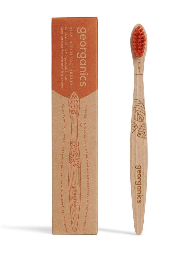 Georganics Beechwood Toothbrush - Kids 1 Unit (Pack of 20)