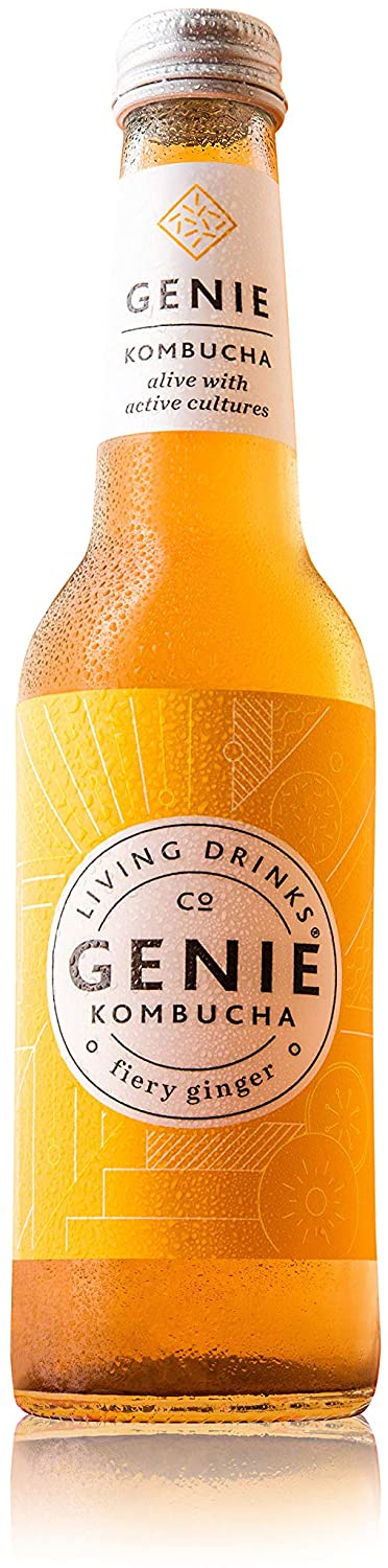 Genie Living Drinks Kombucha Fiery Ginger 275ml (Pack of 12)
