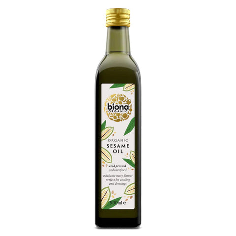 Biona C/pressed Sesame Oil Organic 500ml (Pack of 6)