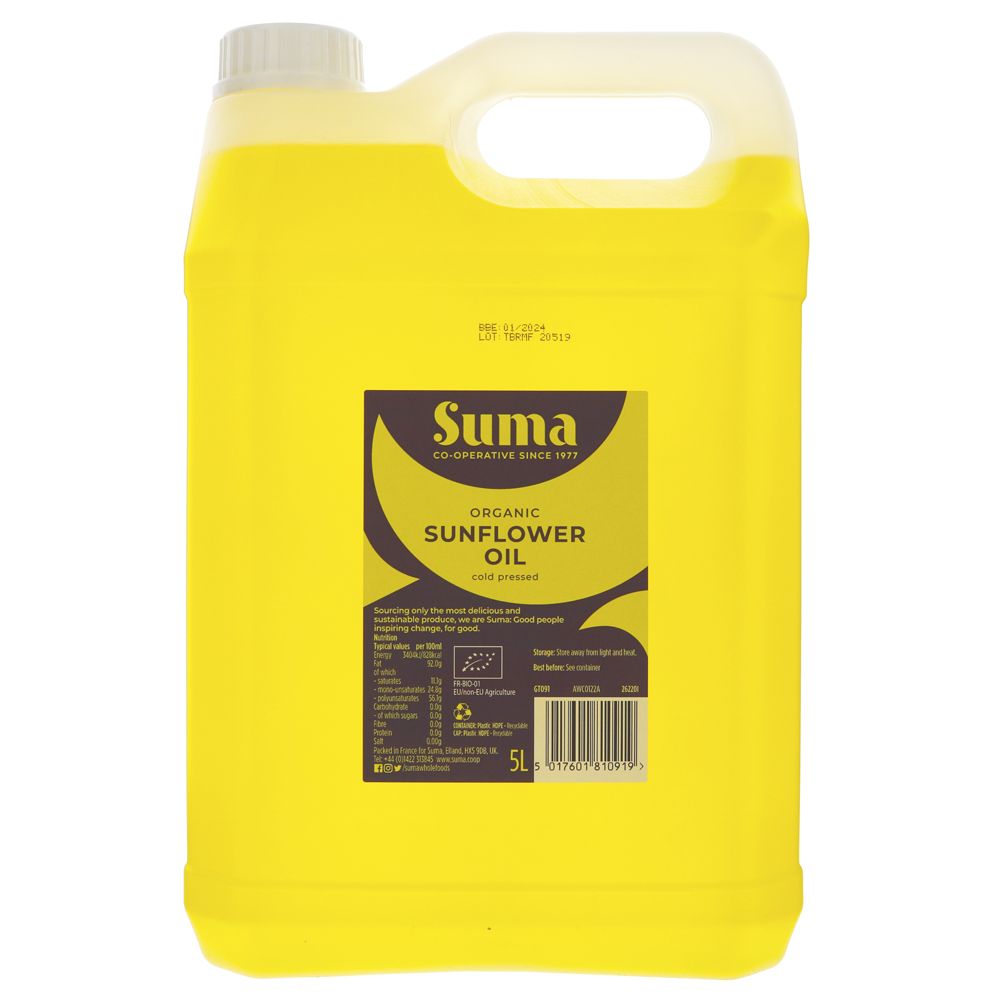 Suma Organic Sunflower Oil - Organic 5L