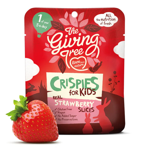 Giving Tree Freeze Dried Crispies for Kids Strawberry 10g (Pack of 12)