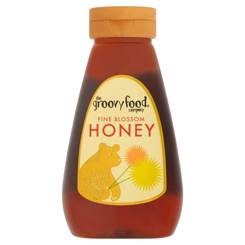 The Groovy Food Company Squeezy Fine Blossom Honey 340g (Pack of 6)