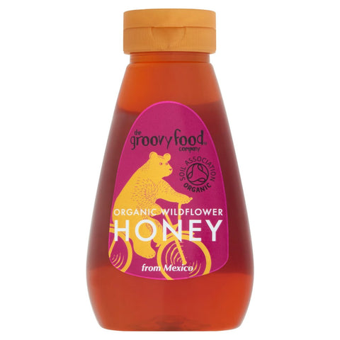 The Groovy Food Company Organic Mexican Squeezy Honey 340g (Pack of 6)
