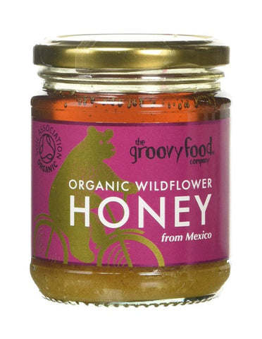 The Groovy Food Company Organic Mexican Jar Honey 340g (Pack of 6)