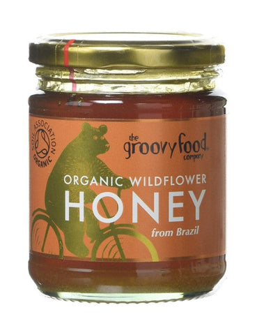 The Groovy Food Company Organic Brazilian Jar Honey 340g (Pack of 6)