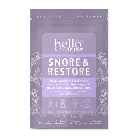 Hello Wellness Snore and Restore 60 x 400 Pouches (Pack of 6)
