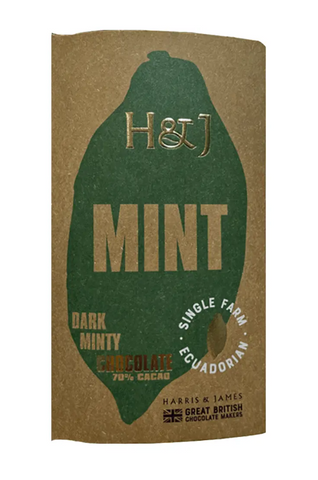 Harris & James Mint Chocolate Bar 86g (Pack of 2)