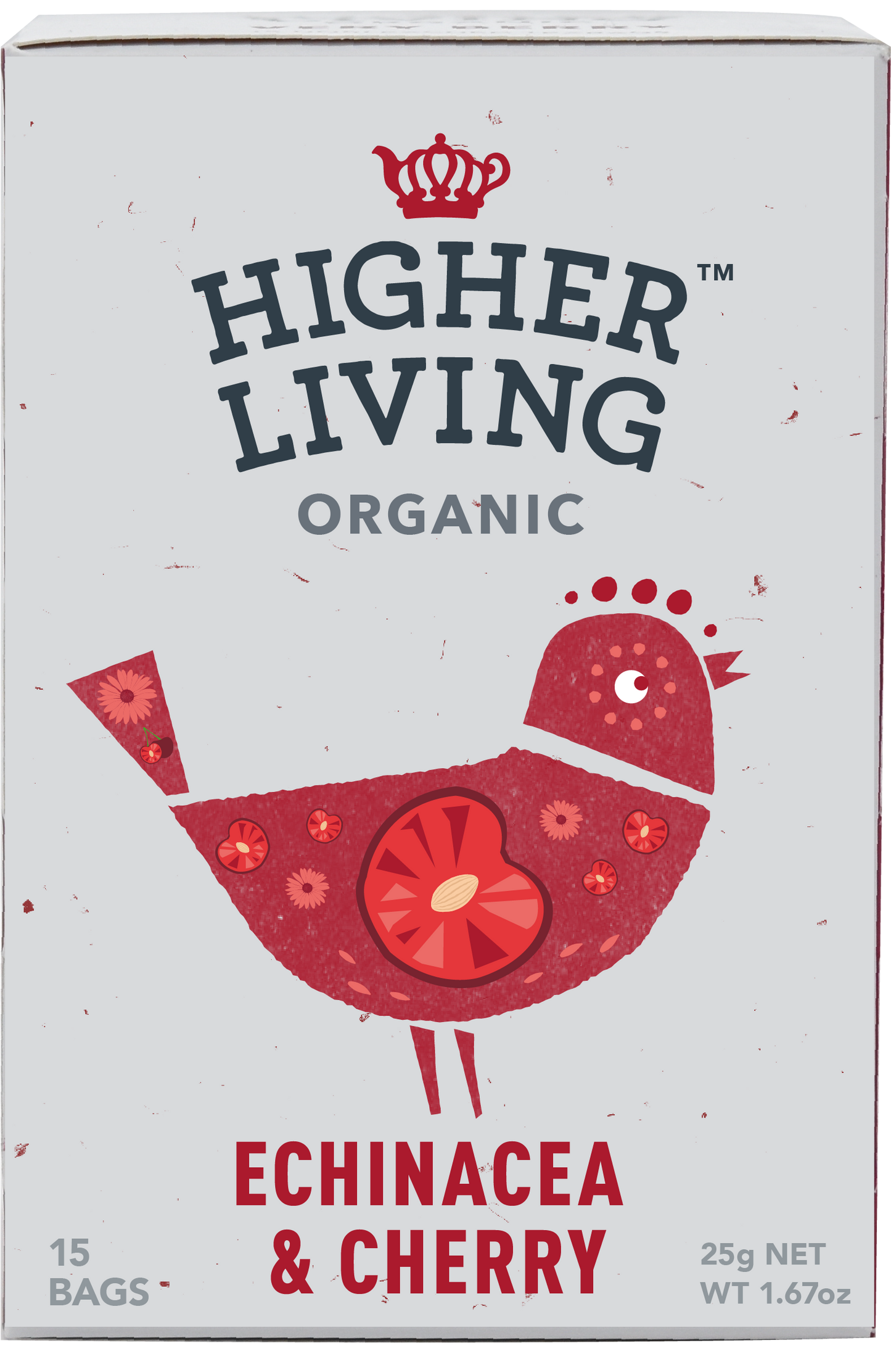 Higher Living Organic Echinacea & Cherry 15 Bags (Pack of 4)