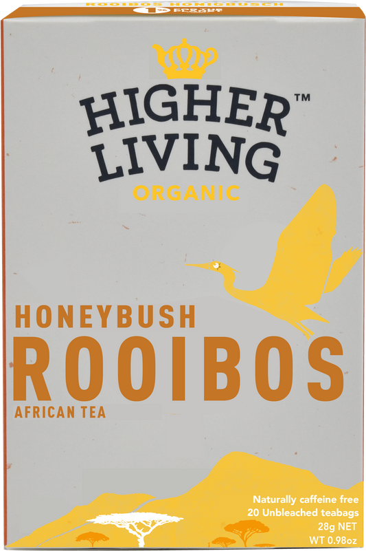 Higher Living Organic Rooibos Honeybush 20 Bags (Pack of 4)