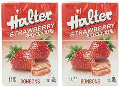 Halter Bonbons Strawberry Sugar Free 40g (Pack of 16)