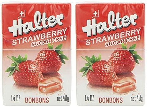 Halter Bonbons Strawberry Sugar Free 40g (Pack of 16)