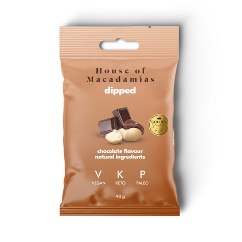 House Of Macadamia Macadamia Dipped Nuts Chocolate 40g (Pack of 12)