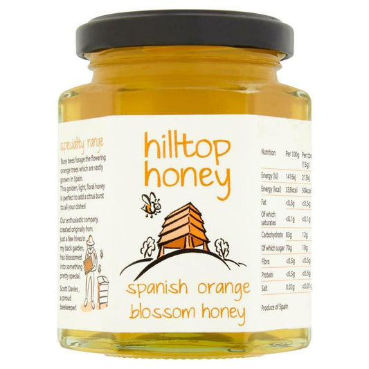 Hilltop Honey Raw Orange Blossom Honey 227g