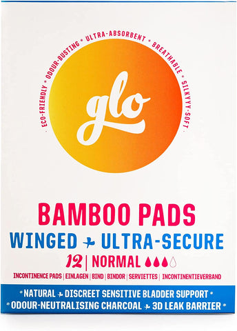 Here We Flo Glo Bamboo Pad Sens Bladder 12pads (Pack of 8)