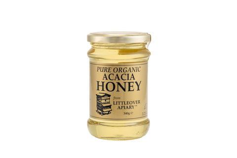 Littleover Apiaries Acacia Honey Organic 340g (Pack of 6)
