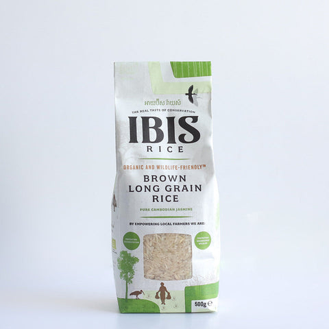 Ibis Rice Organic Brown Long Grain Rice 500g (Pack of 6)