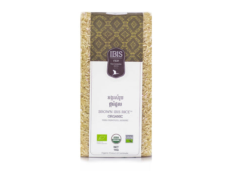 Ibis Rice Brown Jasmine Rice 1kg (pack of 6)
