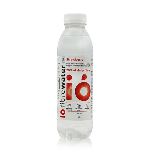 IO Fibrewater Strawberry 500ml (Pack of 12)