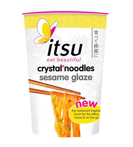 Itsu Sesame Glaze Crystal Noodles (6x77g) (Pack of 2)