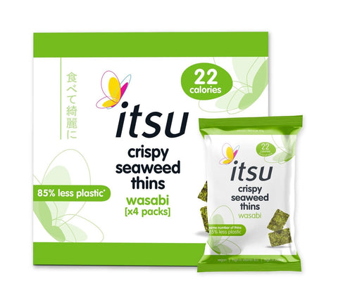 Itsu Crispy Seaweed Thins Wasabi Multipack Trayless 4 x 5g