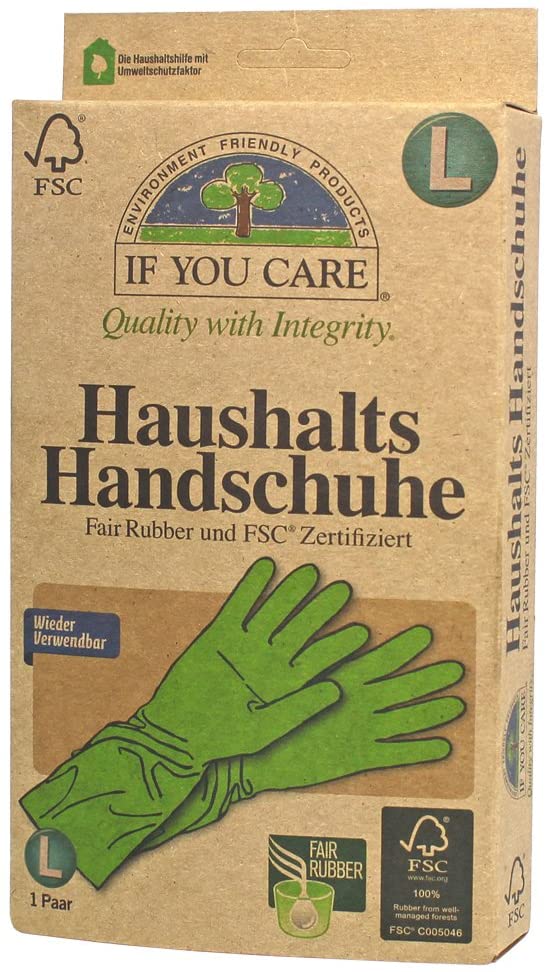 FSC FT Rubber Gloves Large - 1 pair (Pack of 2)