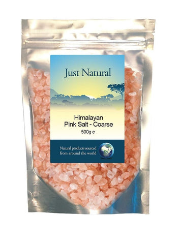 Just Natural Speciality Himalayan Rose Pink Crystal Salt - Coarse 500g