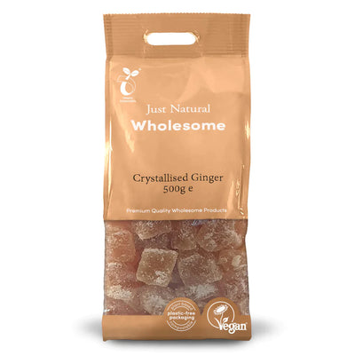 Just Natural Wholesome Crystallised Ginger 500g