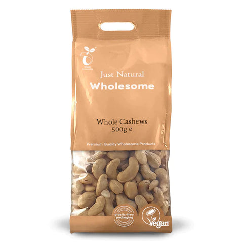 Just Natural Wholesome Whole Cashews 500g