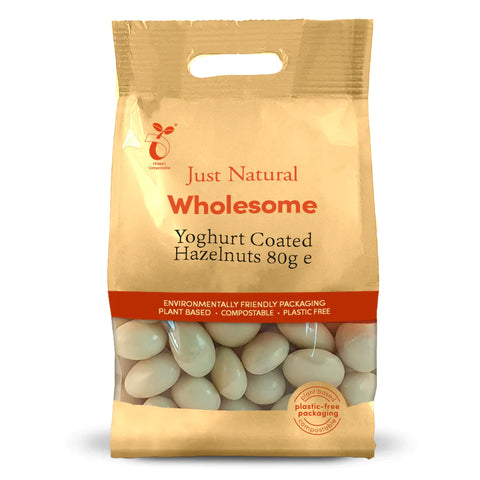 Just Natural Wholesome Yoghurt Coated Hazelnuts 80g