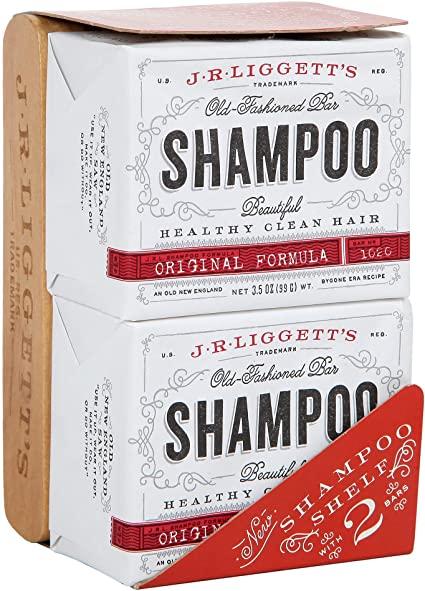 J.R. Liggett's wood shelf with 2 original bars