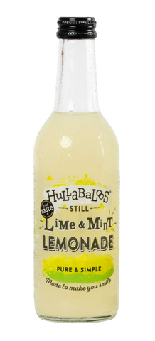Hullabaloos Drinks Still Lime & Mint Lemonade 330ml (Pack of 12)