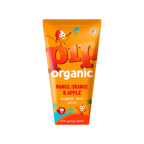 Pip Organic Mango Orange & Apple 4 X 180ML (Pack of 6)