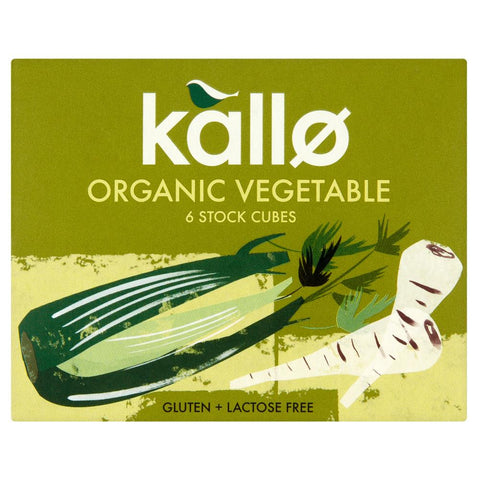 Kallo Organic Vegetable Stock Cubes 66g (Pack of 15)