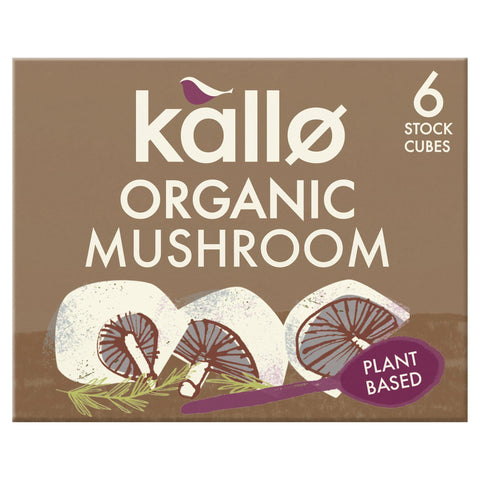 Kallo Organic Mushroom Stock Cubes 66g (Pack of 15)