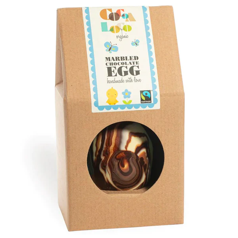 Cocoa Loco Marbled Egg Organic 225G (Pack of 6)