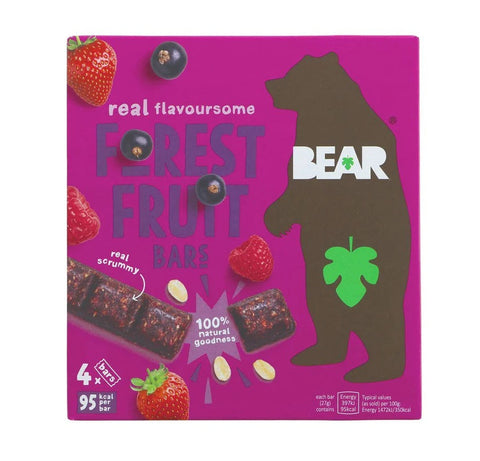 Bear Forest Fruit Bars - Multipack 4 X 27g (Pack of 12)