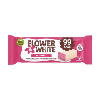 Flower & White Raspberry Mallow Bar 30g (Pack of 15)