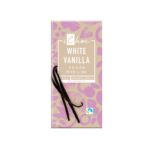 Ichoc White Vanilla Organic 80g (Pack of 10)