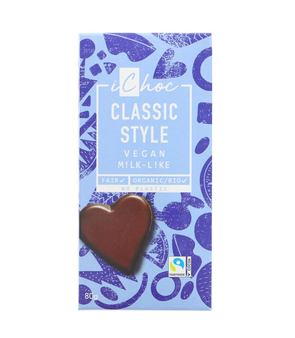 Ichoc Classic Style Organic 80g (Pack of 10)