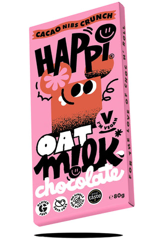 Happi Cacao Nibs Crunch 80g (Pack of 12)