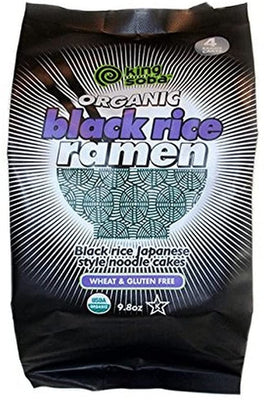 King Soba Org 4 Pack Black Rice Ramen Noodles 280g (Pack of 6)