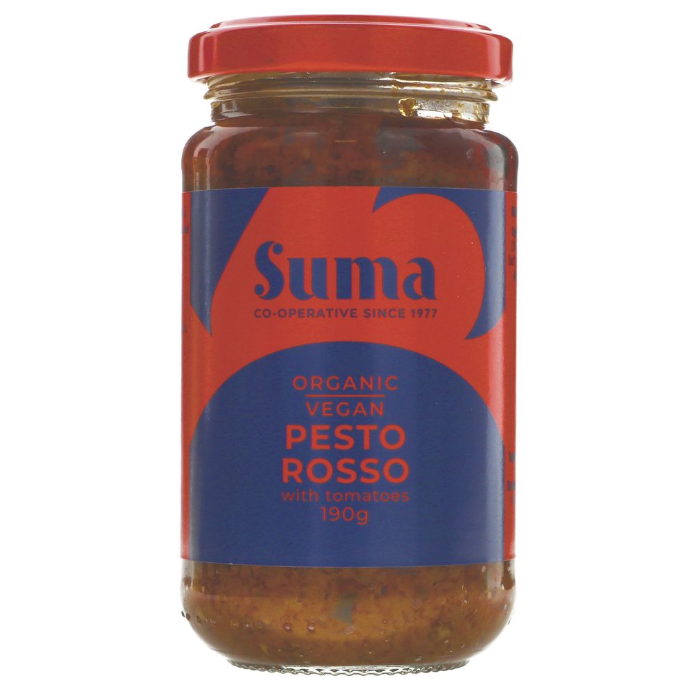 Suma Organic Pesto Rosso Organic 190g (Pack of 12)
