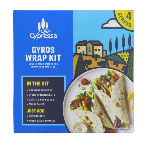 Cypressa Gyros Wrap Kit 410g (Pack of 6)