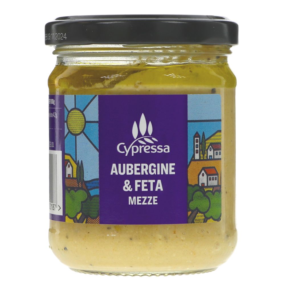 Cypressa Aubergine & feta Meze 175g (Pack of 8)