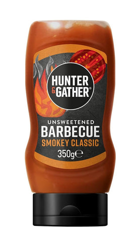 Hunter and Gather Barbecue Sauce Unsweetened 350g (Pack of 6)