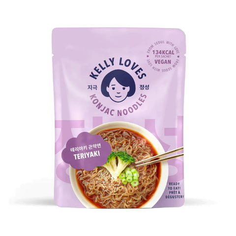 Kelly Loves Konjac Noodles Teriyaki 225g (Pack of 2)