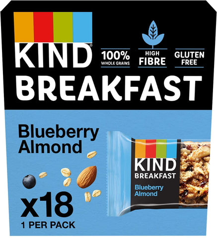 KIND Breakfast Kind Blueberry Almond 40g (Pack of 18)